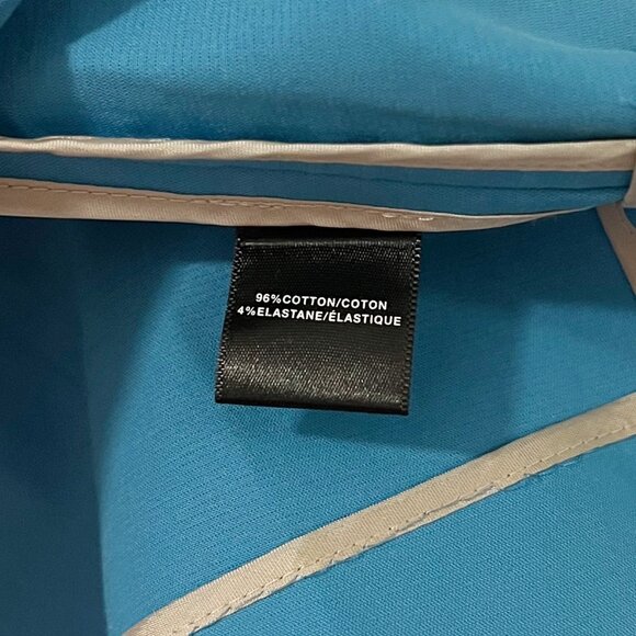 Lafayette 148 New York Blue Zip Front Casual Jacket Size Small - Picture 8 of 8